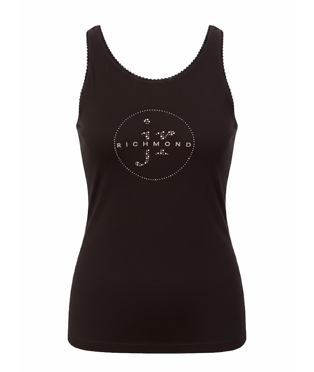 JOHN RICHMOND Черный хлопковый детская футболка / топ, фото 1