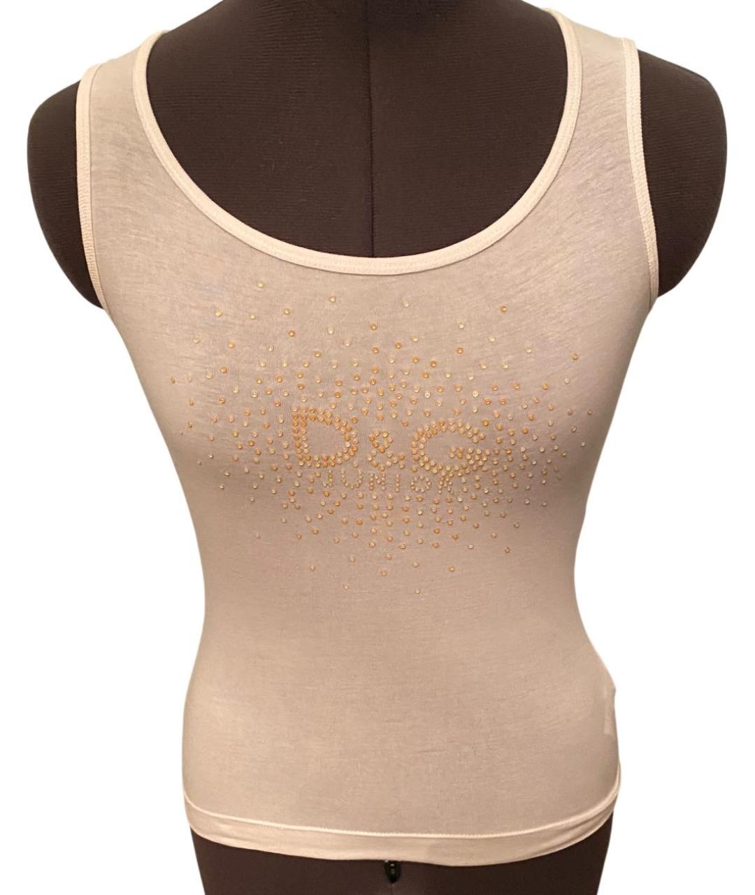 DOLCE & GABBANA KIDS Белый хлопковый детская футболка / топ, фото 9