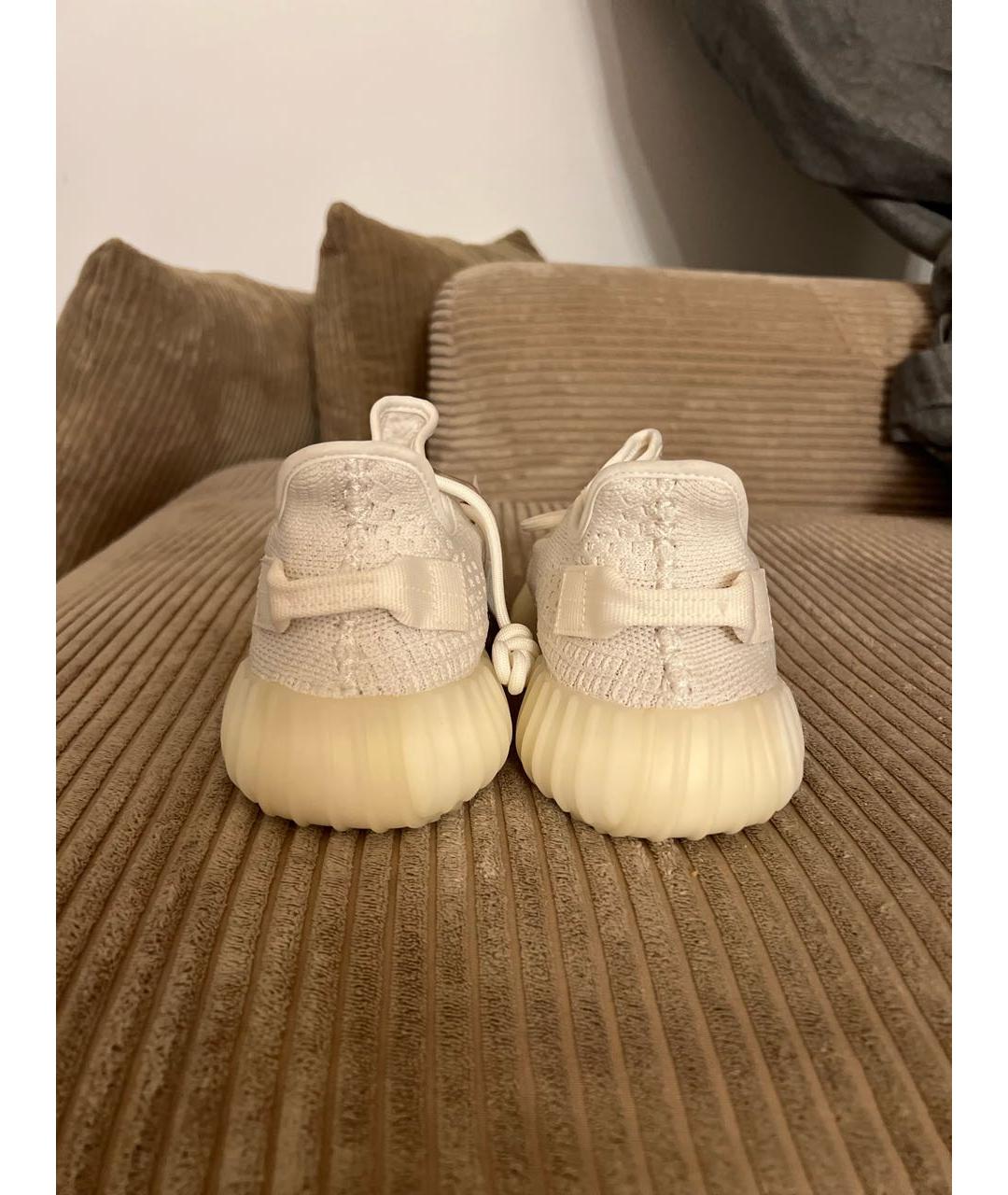 ADIDAS YEEZY Белые синтетические кроссовки, фото 4