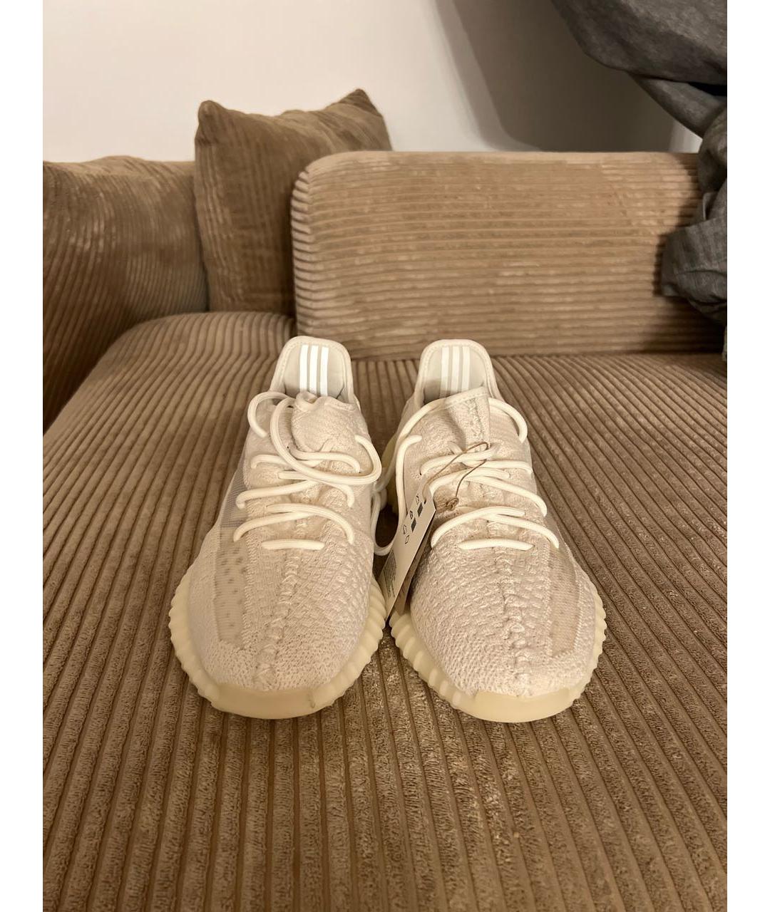 ADIDAS YEEZY Белые синтетические кроссовки, фото 2