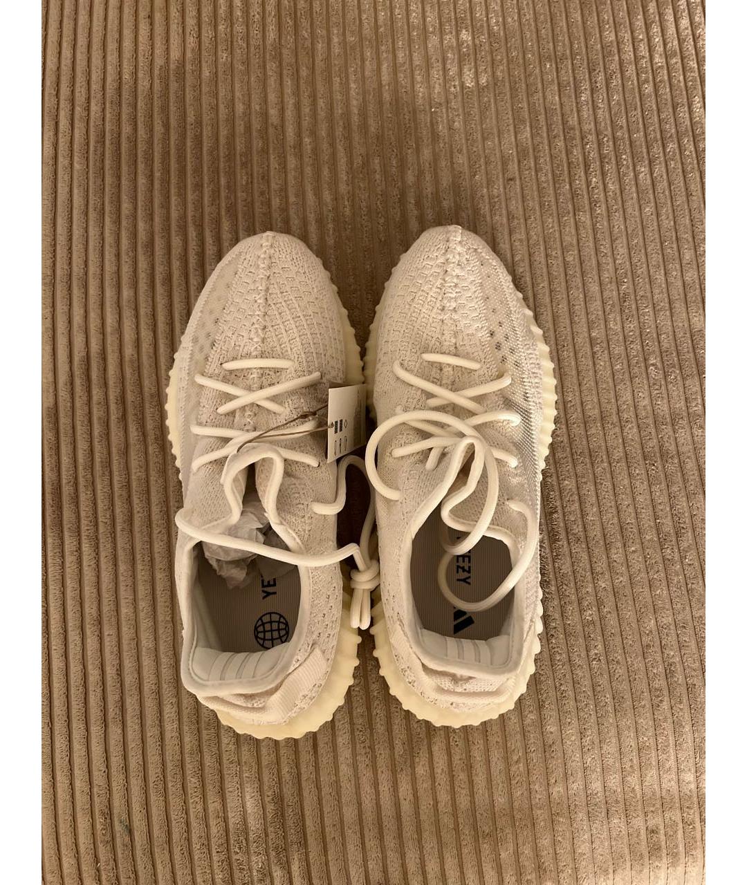 ADIDAS YEEZY Белые синтетические кроссовки, фото 3