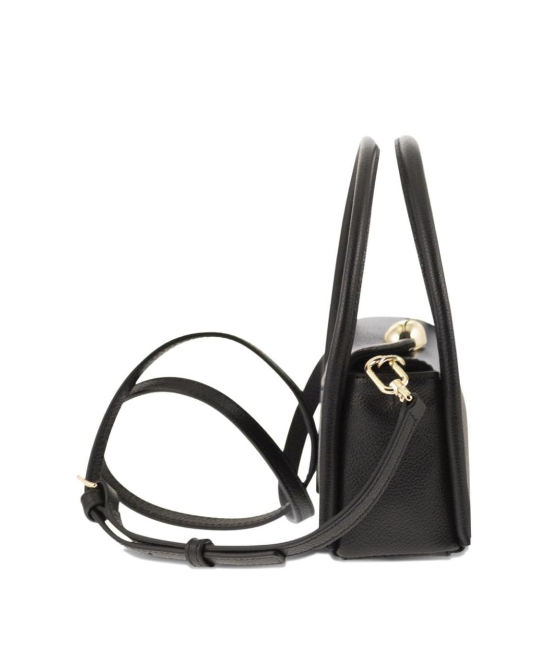 FURLA Черная кожаная сумка через плечо, фото 4