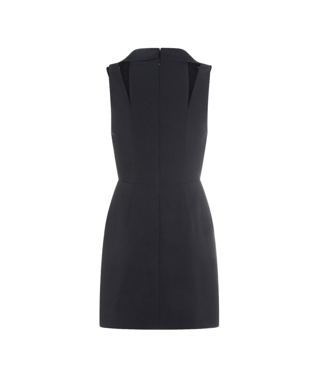 ELISABETTA FRANCHI Черное полиэстеровое повседневное платье, фото 3