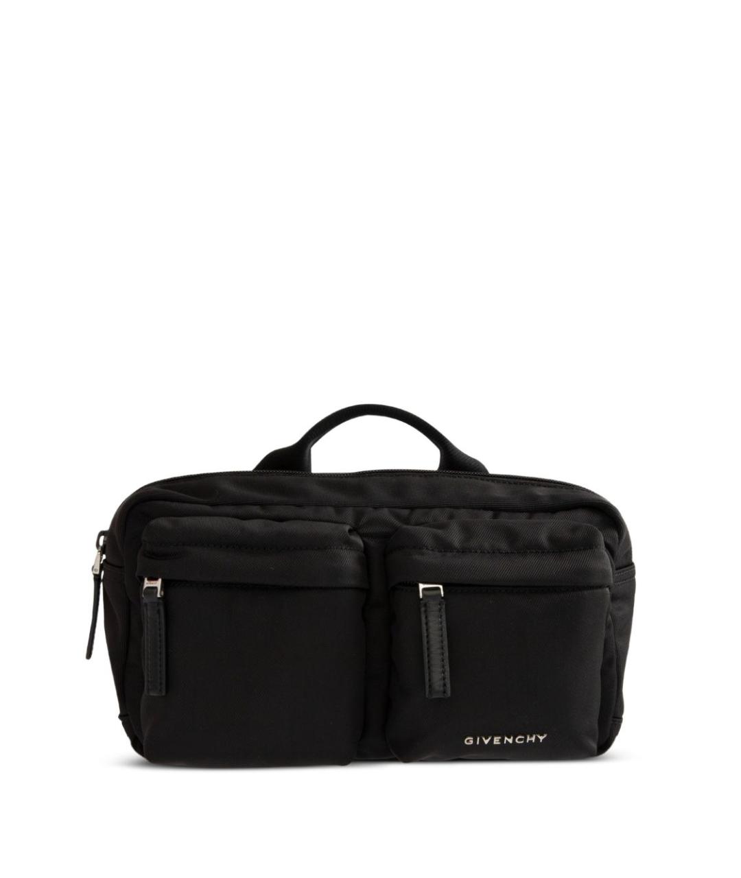 GIVENCHY Черная синтетическая поясная сумка, фото 1