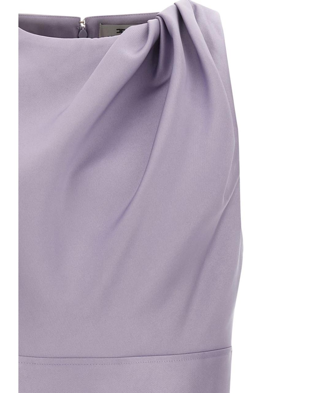 ELISABETTA FRANCHI Фиолетовое полиэстеровое платье, фото 2