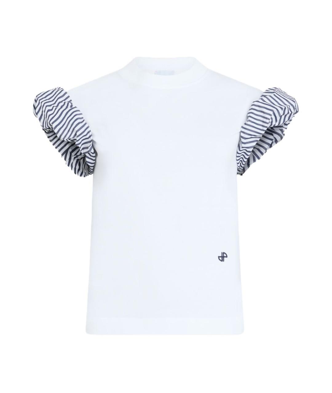 PATOU Белая хлопковая футболка, фото 1