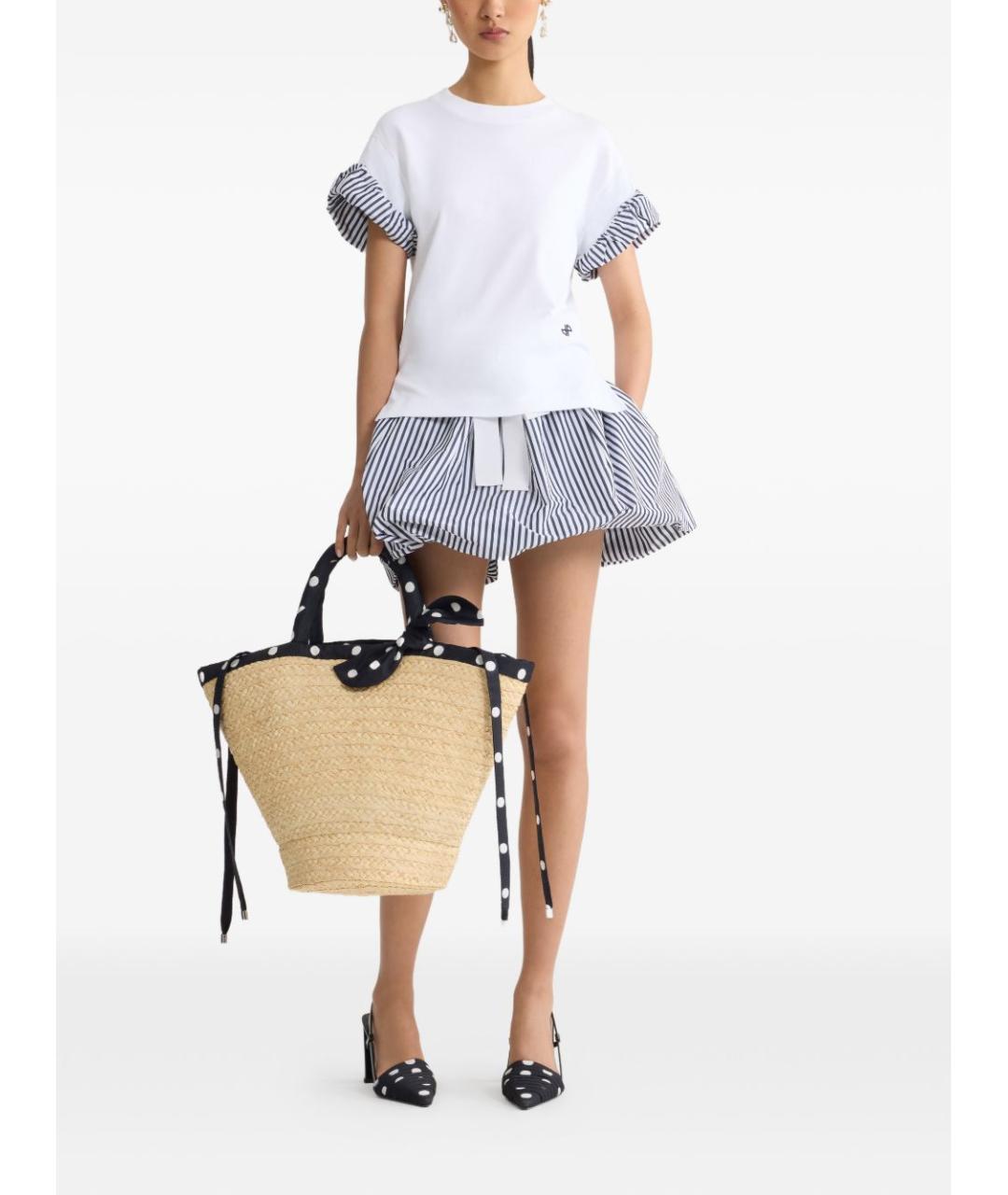 PATOU Белая хлопковая футболка, фото 2