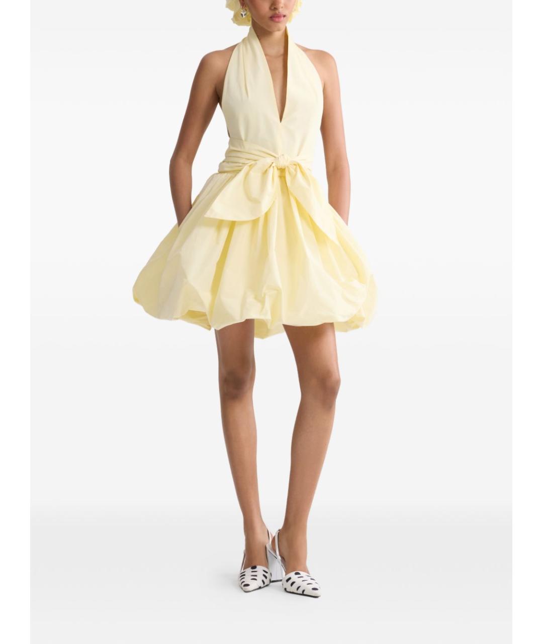 PATOU Желтое хлопковое платье, фото 4