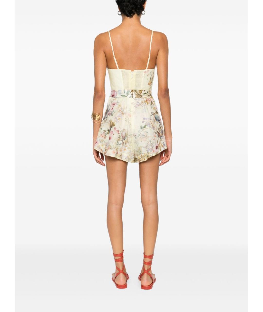 ZIMMERMANN Мульти льняной комбинезон, фото 4