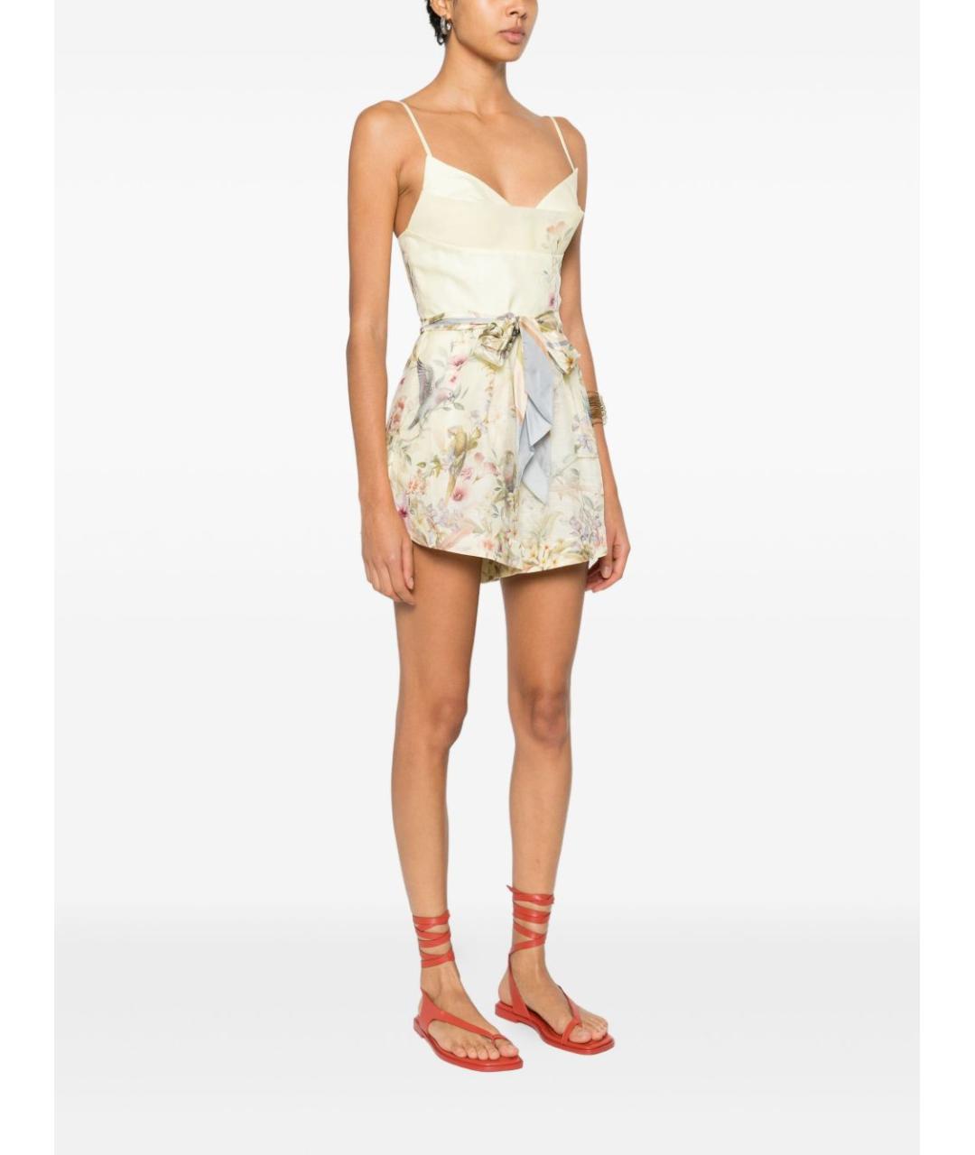 ZIMMERMANN Мульти льняной комбинезон, фото 3