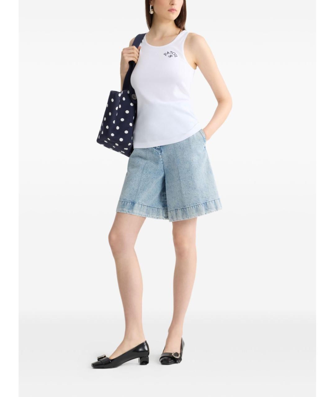 PATOU Белая хлопковая майка, фото 3