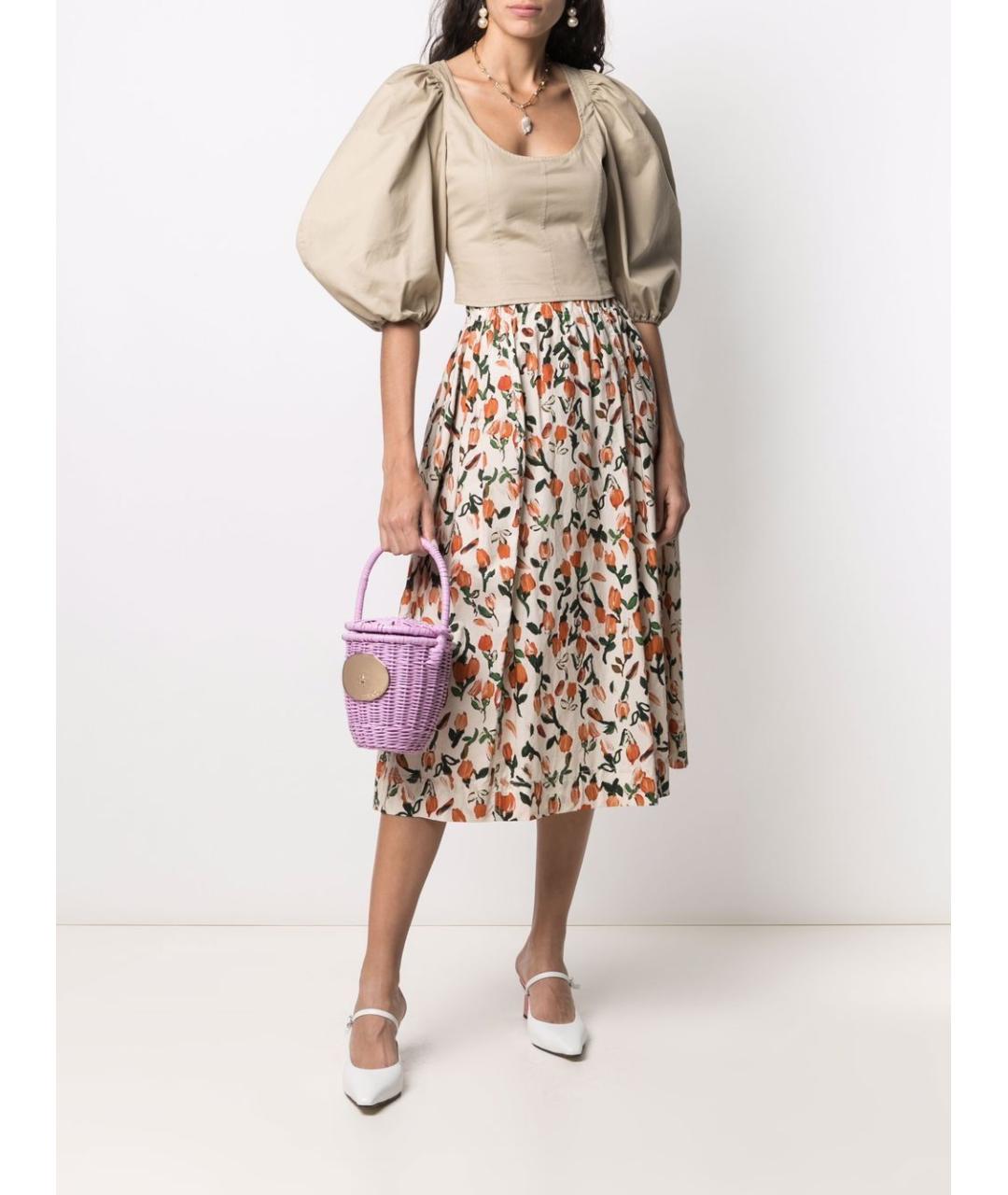 PATOU Розовая пелетеная сумка с короткими ручками, фото 5