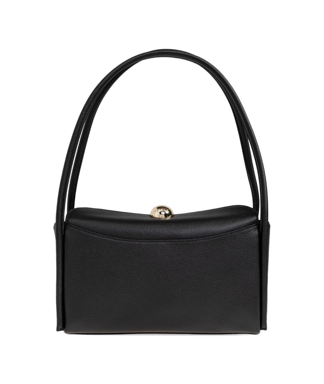 FURLA Черная кожаная сумка через плечо, фото 4