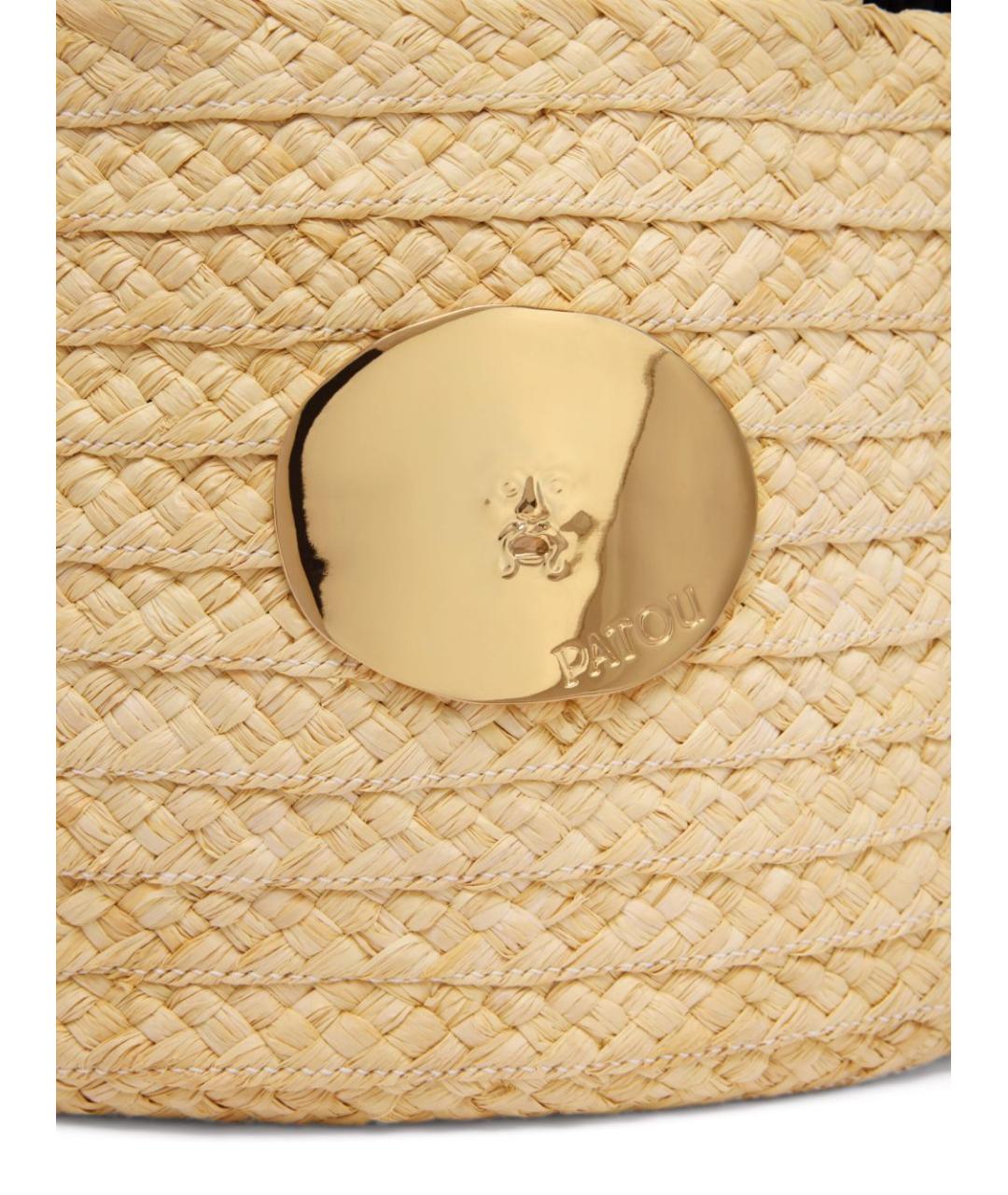 PATOU Бежевая пелетеная сумка тоут, фото 2