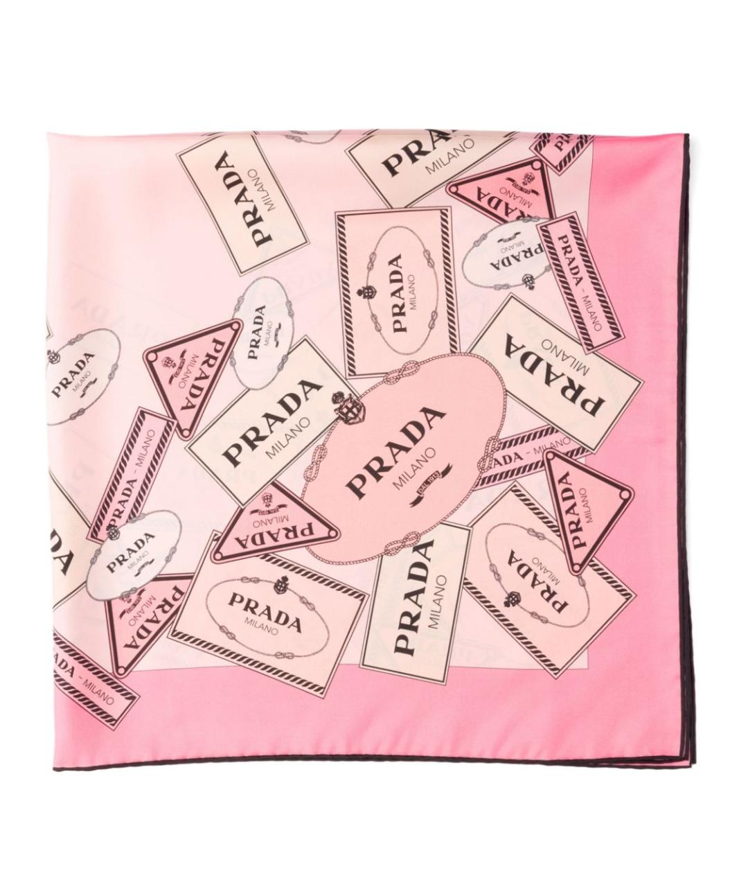 PRADA Мульти шелковый платок, фото 1