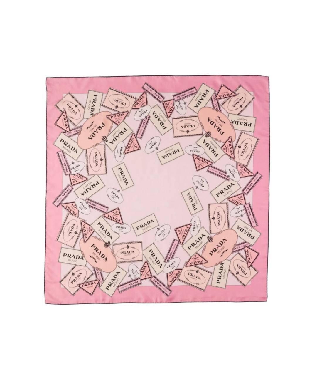 PRADA Мульти шелковый платок, фото 3