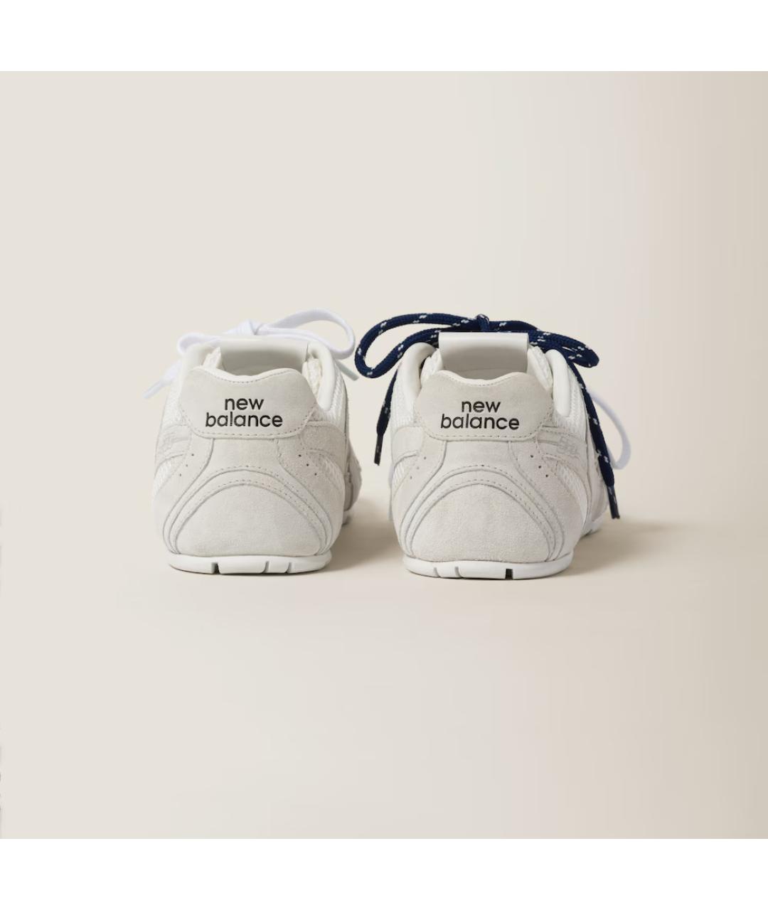 MIU MIU Белые кожаные кроссовки, фото 3