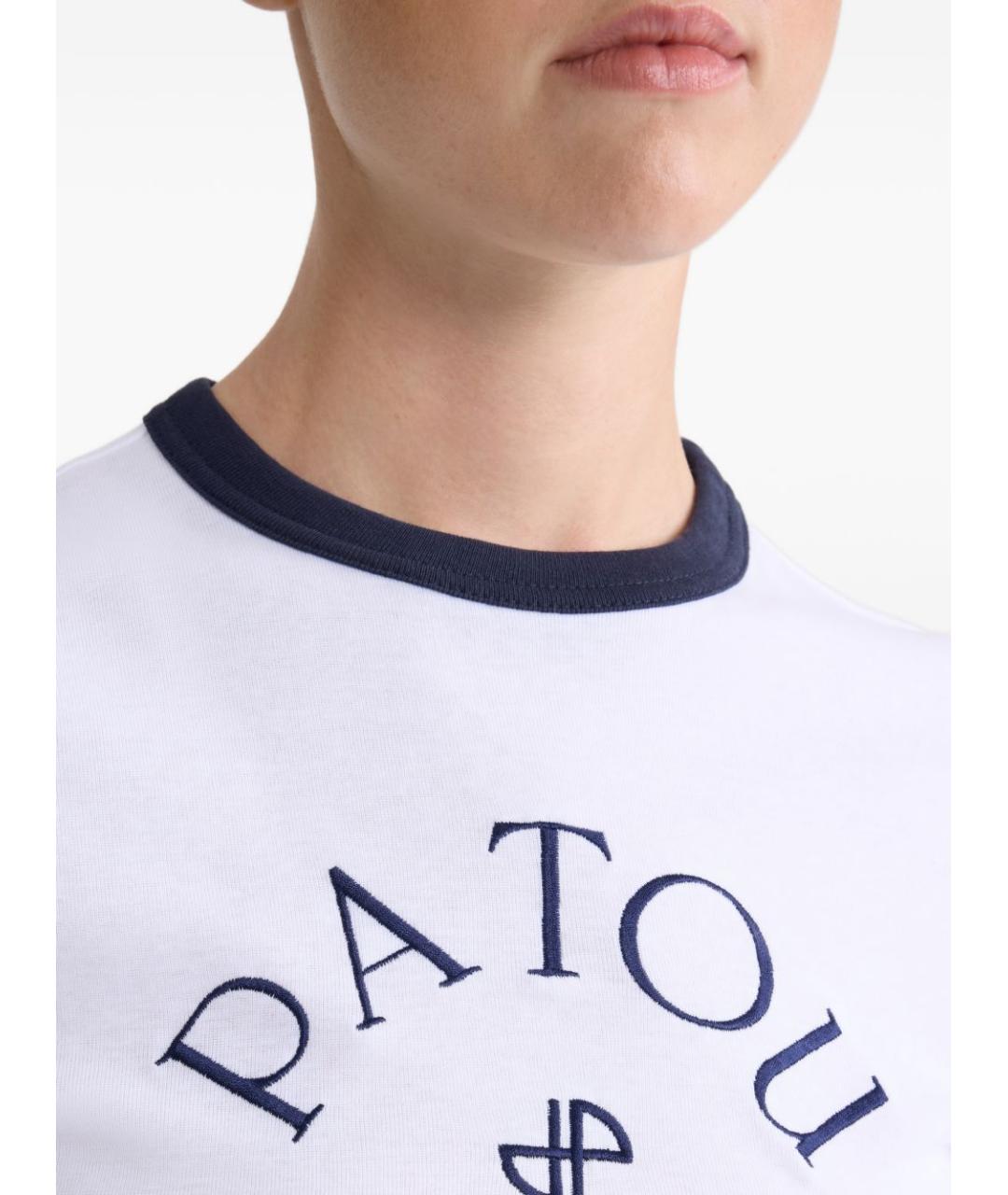 PATOU Синяя хлопковая футболка, фото 2
