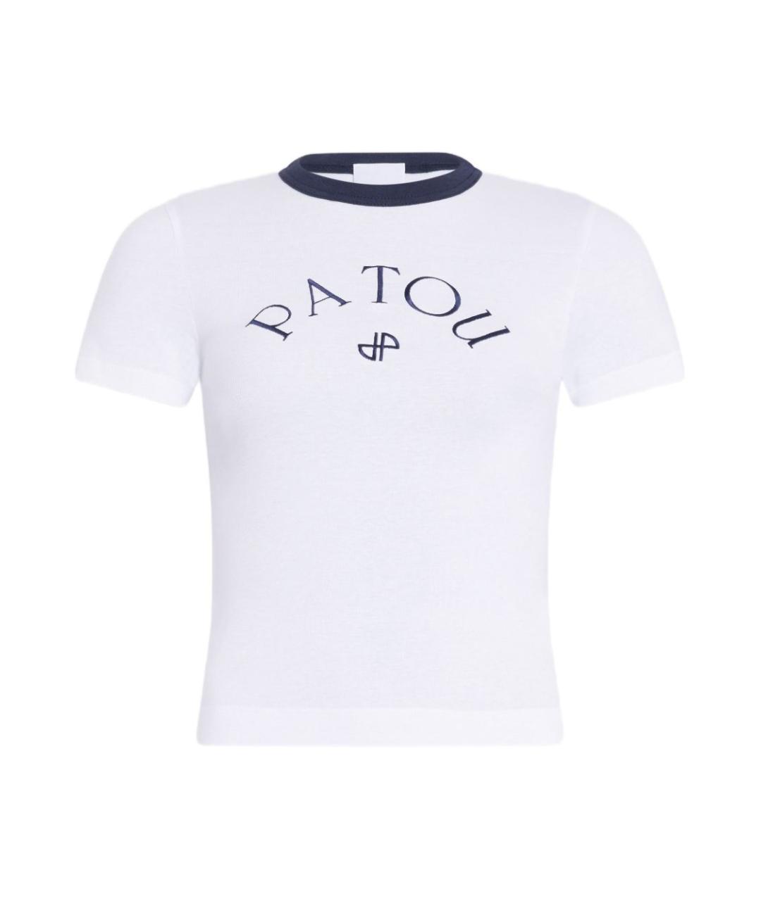 PATOU Синяя хлопковая футболка, фото 1