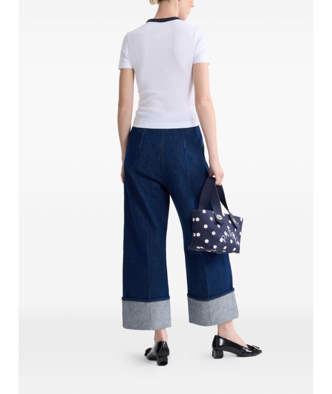 PATOU Синяя хлопковая футболка, фото 5