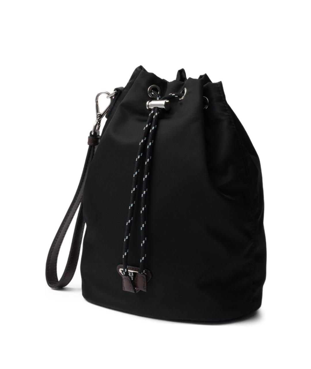 PRADA Черная синтетическая сумка тоут, фото 5