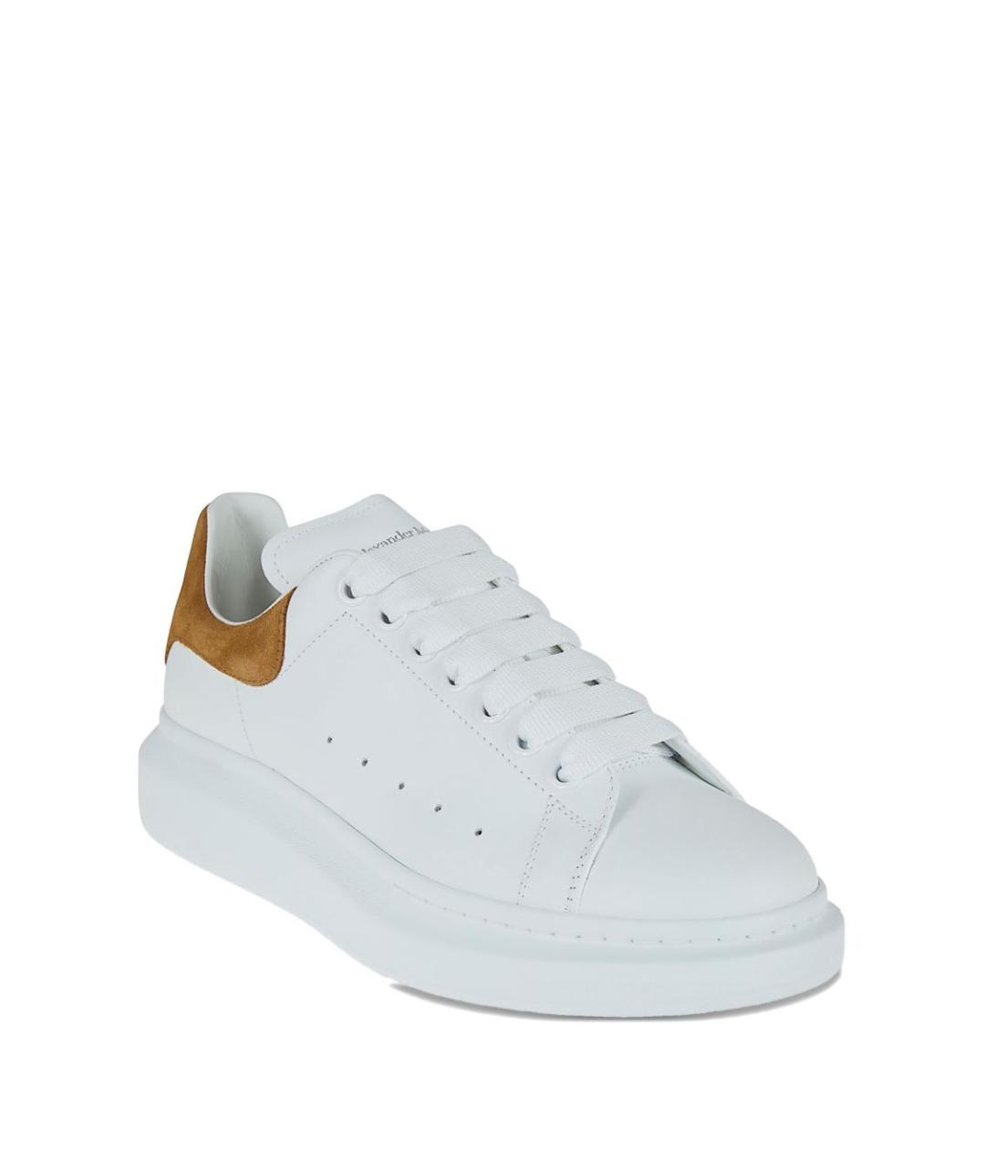 ALEXANDER MCQUEEN Белые кожаные кроссовки, фото 3