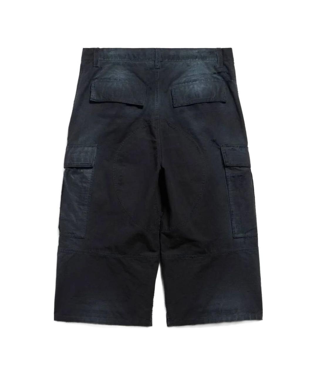 BALENCIAGA Черные хлопковые повседневные брюки, фото 2