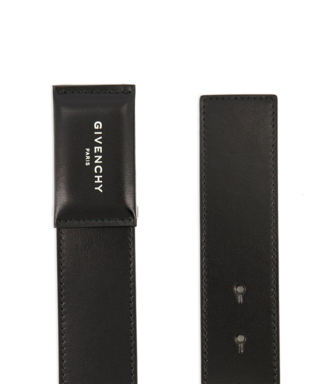 GIVENCHY Черный кожаный ремень, фото 2