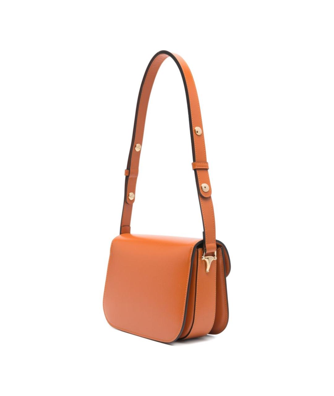GUCCI Оранжевая кожаная сумка через плечо, фото 2