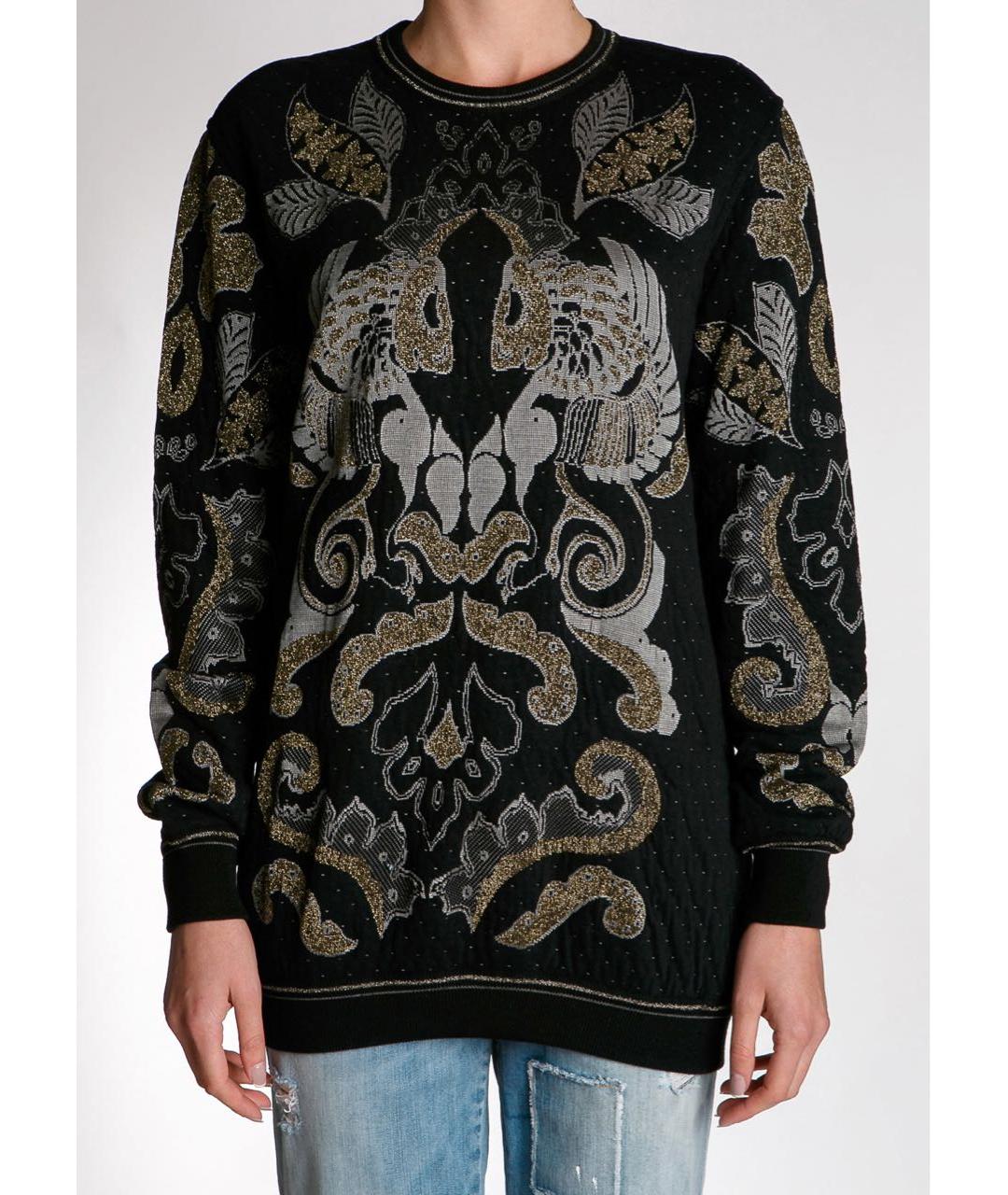 ROBERTO CAVALLI Черный шерстяной джемпер / свитер, фото 3