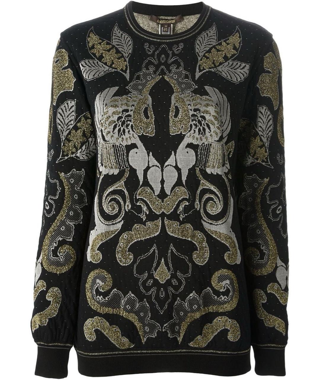 ROBERTO CAVALLI Черный шерстяной джемпер / свитер, фото 9