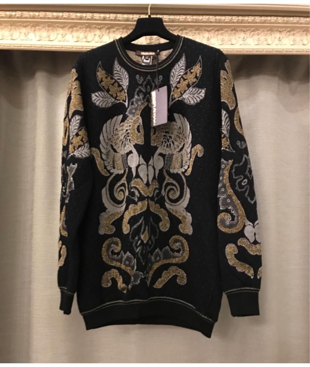 ROBERTO CAVALLI Черный шерстяной джемпер / свитер, фото 6