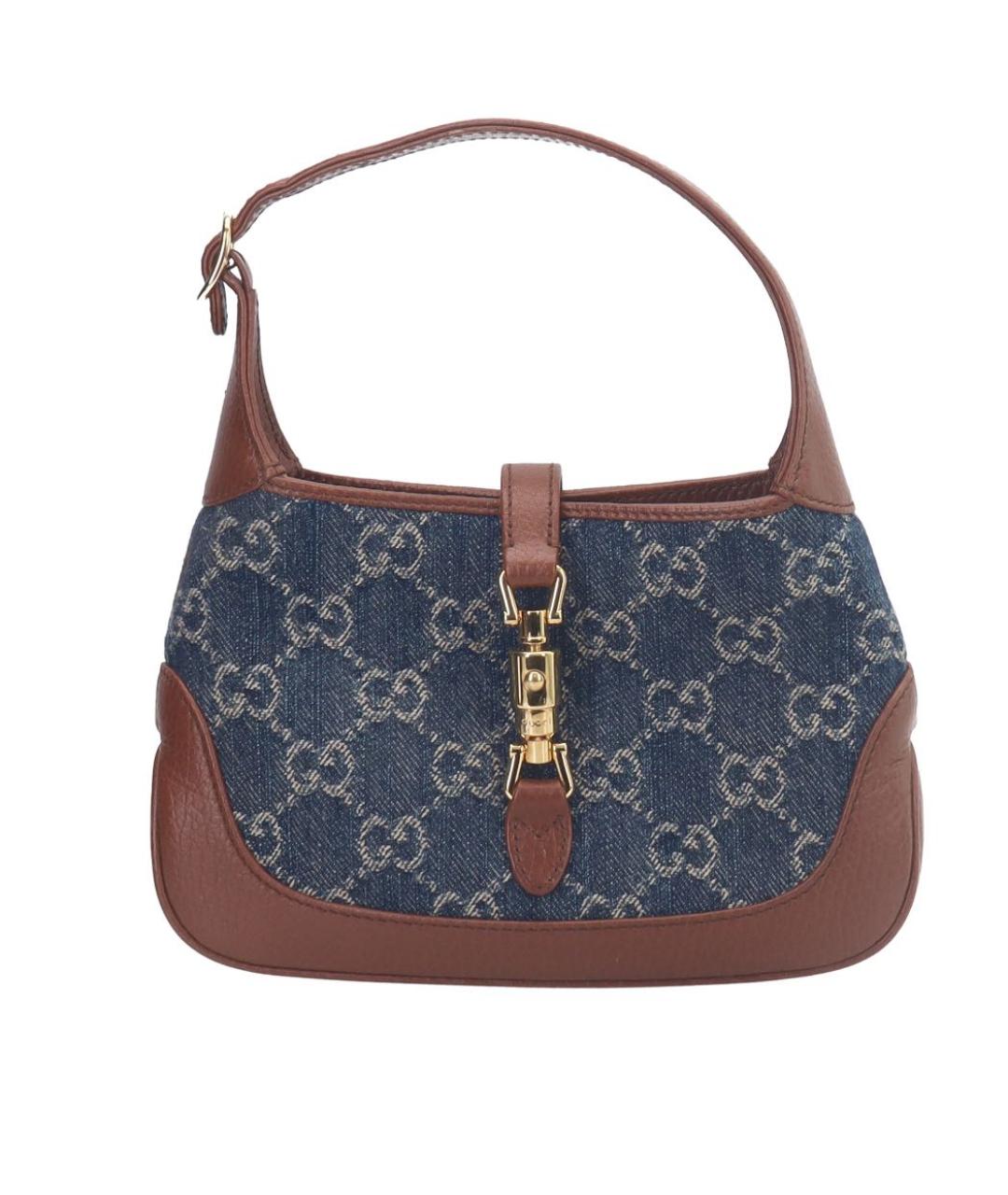 GUCCI Коричневая кожаная сумка через плечо, фото 9