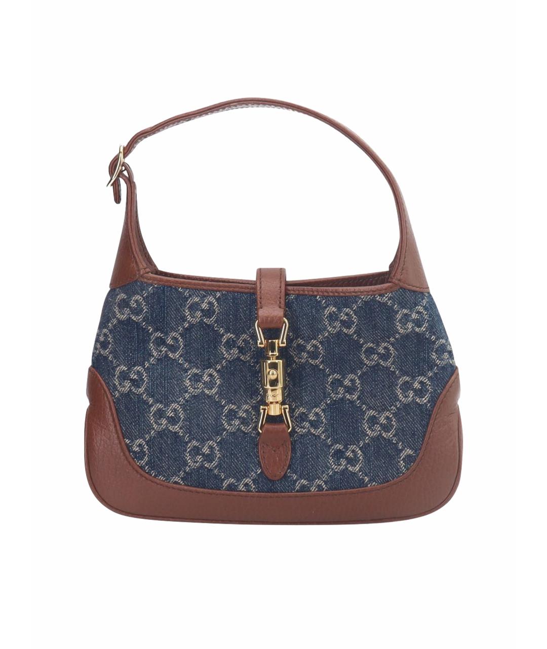 GUCCI Коричневая кожаная сумка через плечо, фото 1