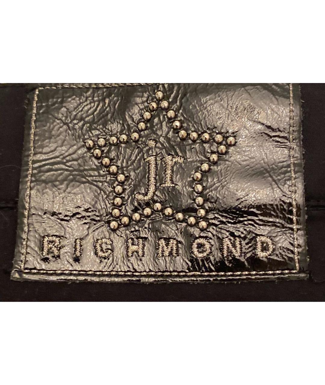 JOHN RICHMOND Черная хлопковая юбка, фото 5