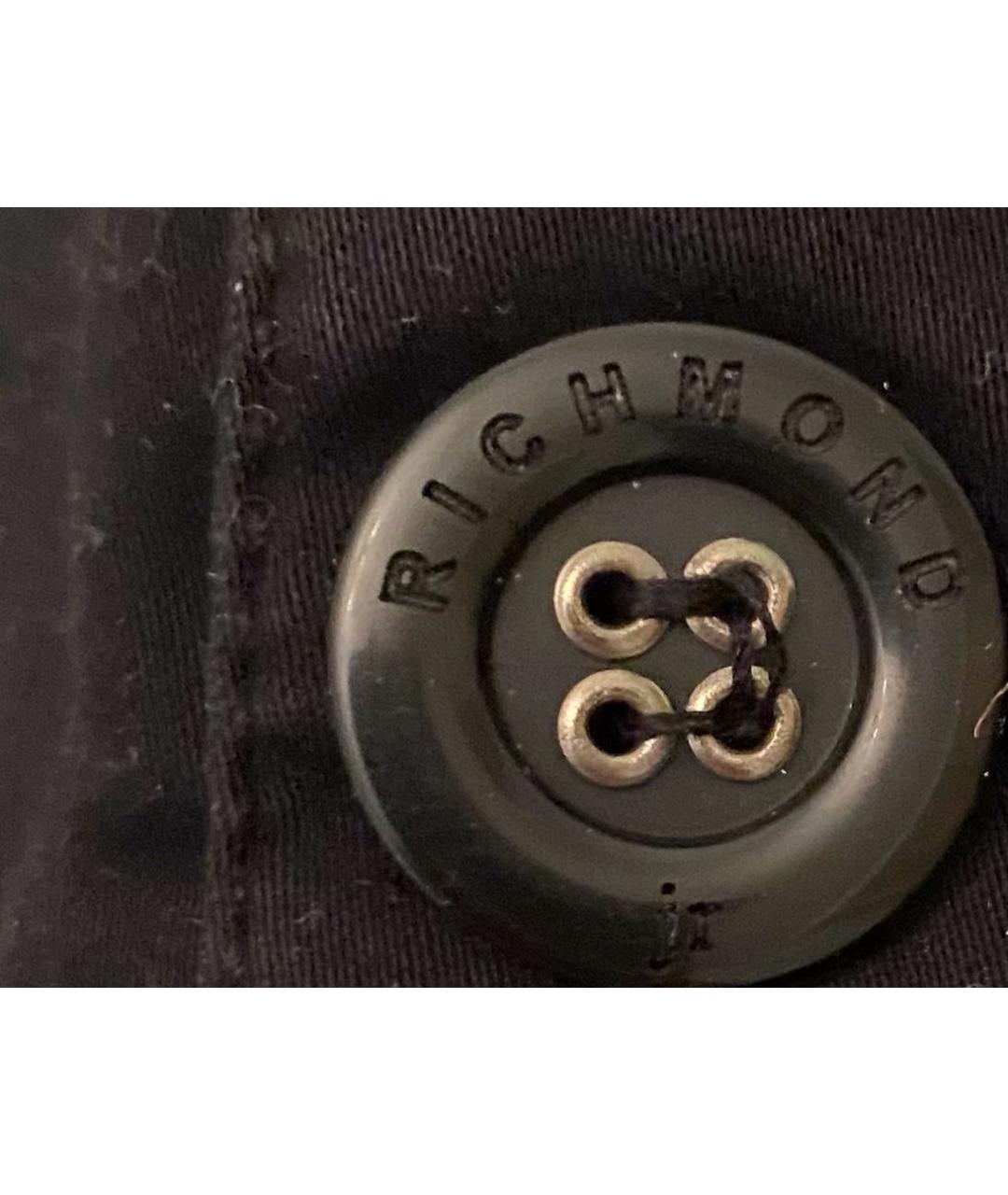 JOHN RICHMOND Черная хлопковая юбка, фото 6