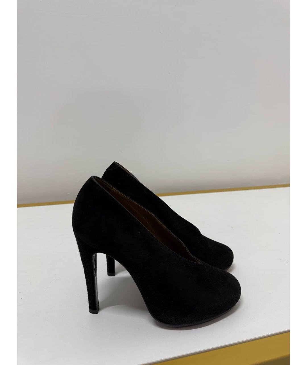 HERMES Черные замшевые туфли, фото 6