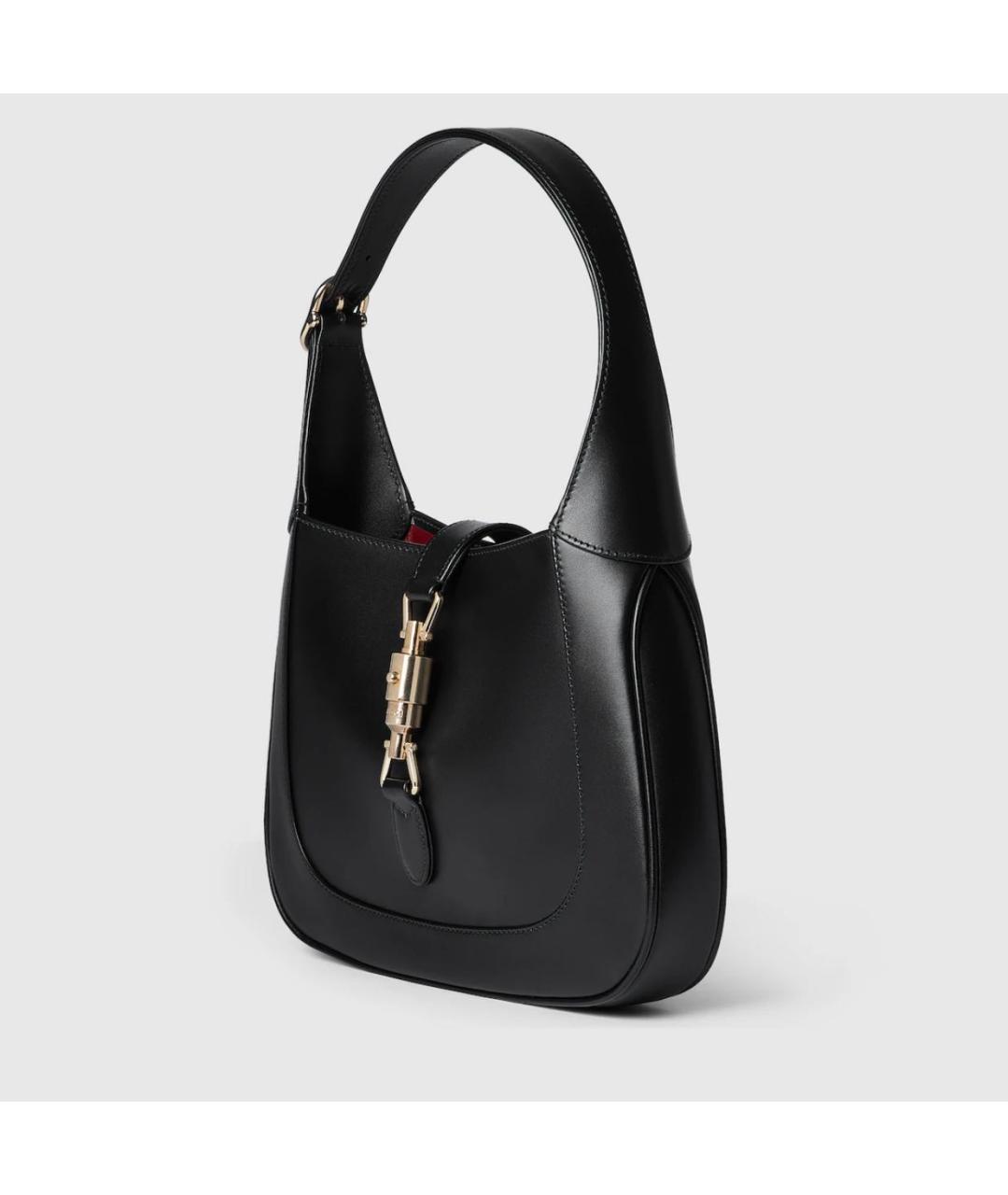 GUCCI Черная кожаная сумка через плечо, фото 2