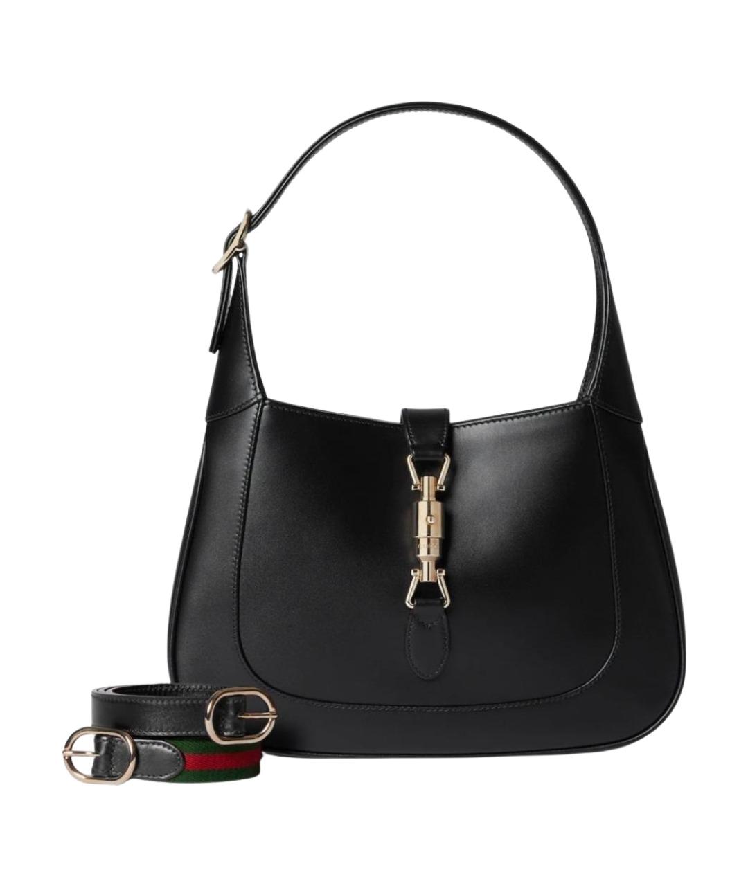 GUCCI Черная кожаная сумка через плечо, фото 1