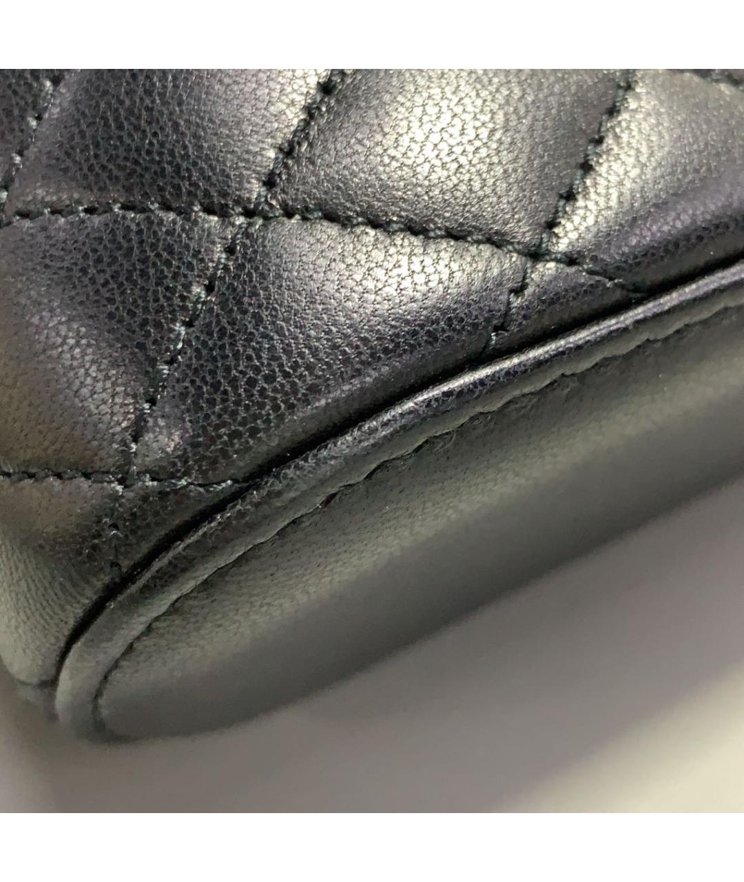 SAINT LAURENT Черная кожаная сумка через плечо, фото 5