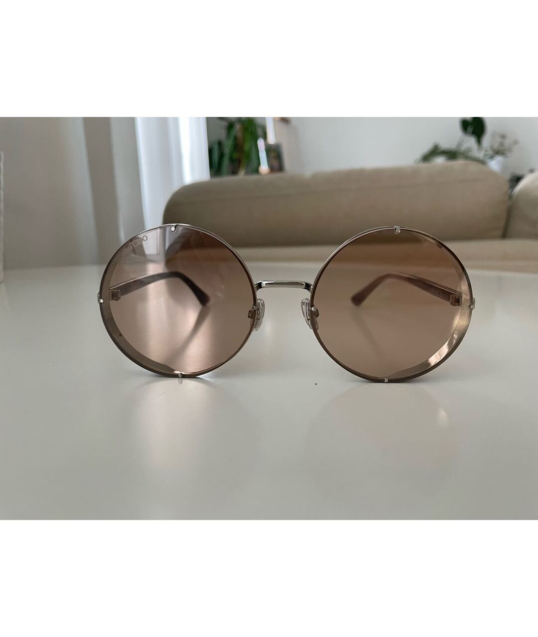 JIMMY CHOO Металлические солнцезащитные очки, фото 6