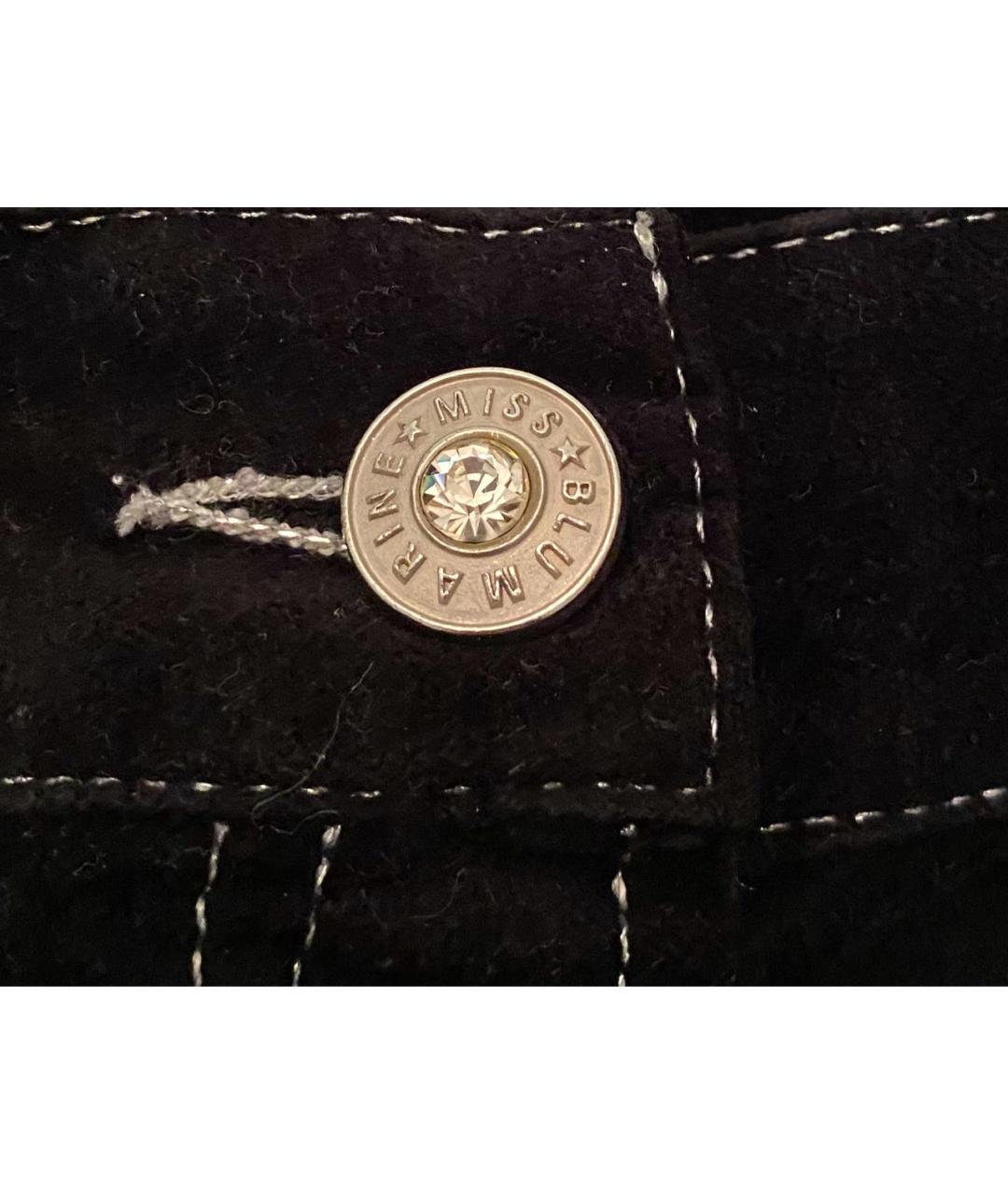 MISS BLUMARINE Черная юбка, фото 3