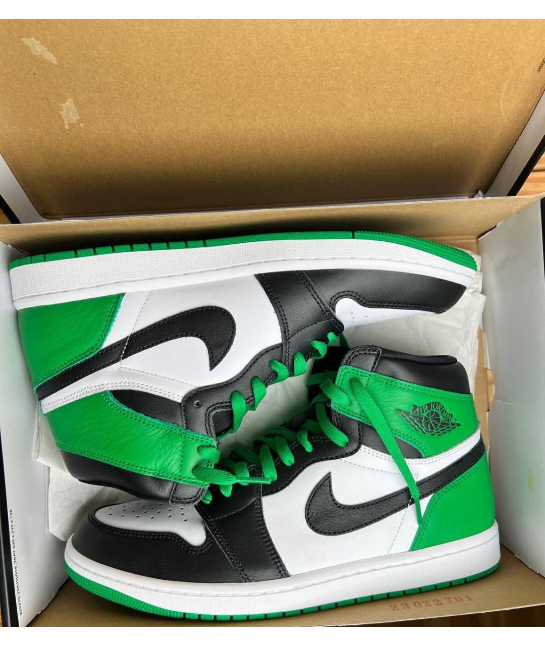 NIKE Зеленые высокие кроссовки / кеды, фото 8