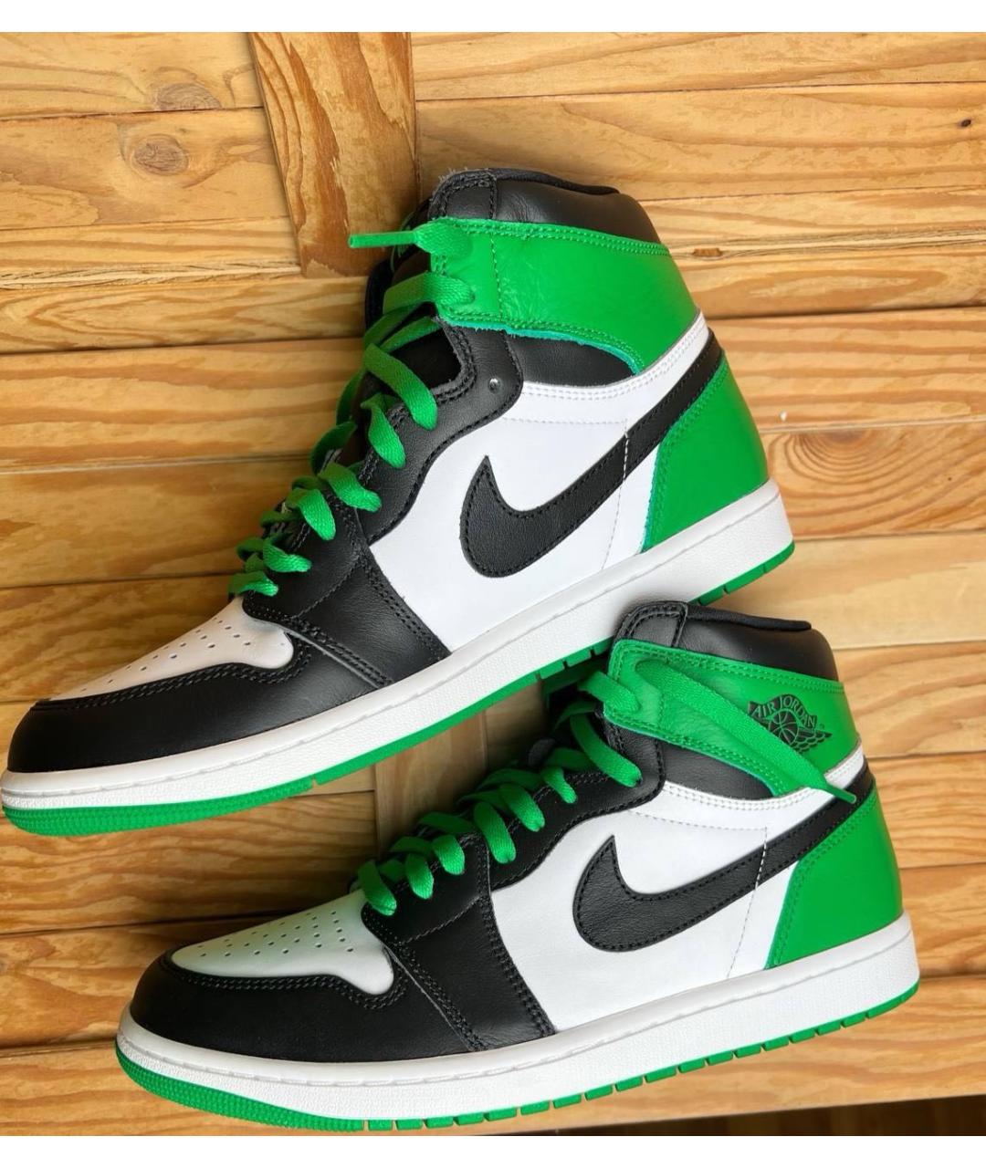 NIKE Зеленые высокие кроссовки / кеды, фото 6