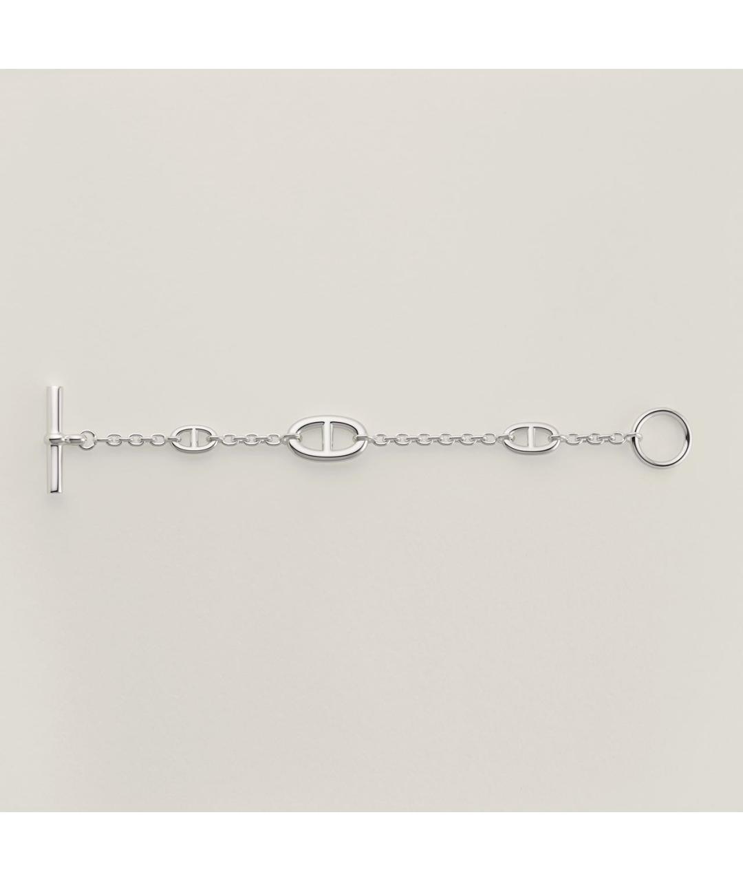 HERMES Серебрянный серебряный браслет, фото 6