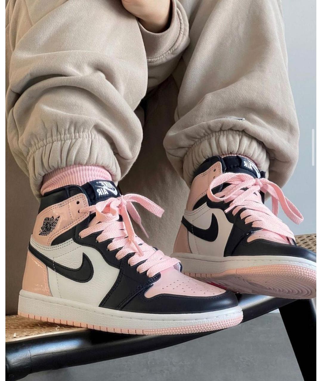 NIKE Розовые кожаные кроссовки, фото 3