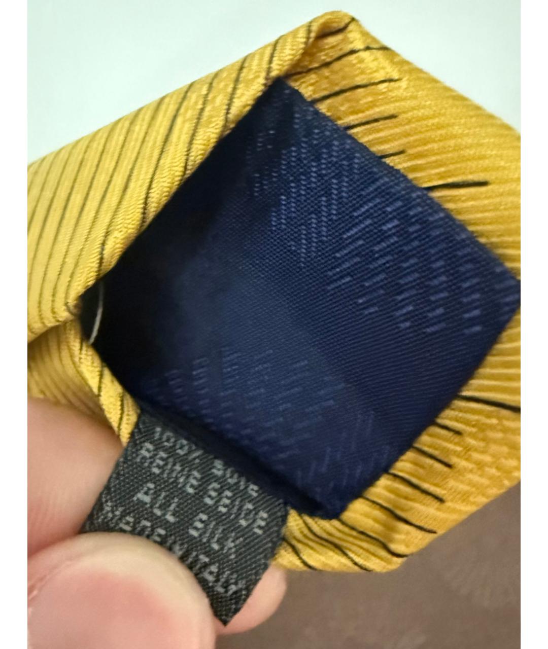 Fornasetti Коричневый шелковый галстук, фото 2