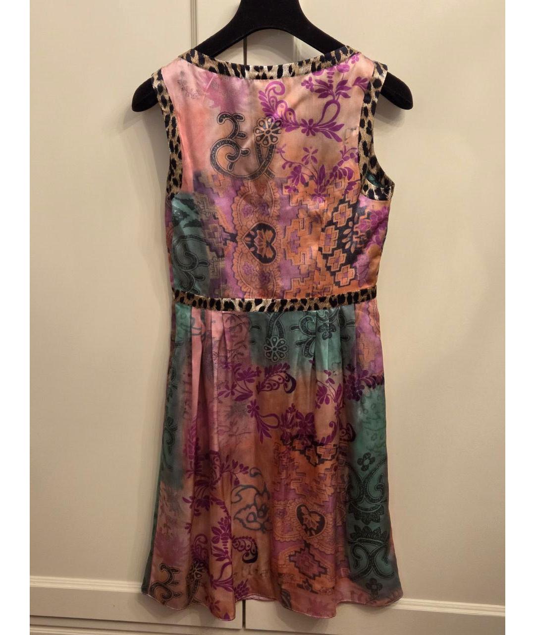 JOHN GALLIANO Мульти шелковое повседневное платье, фото 2