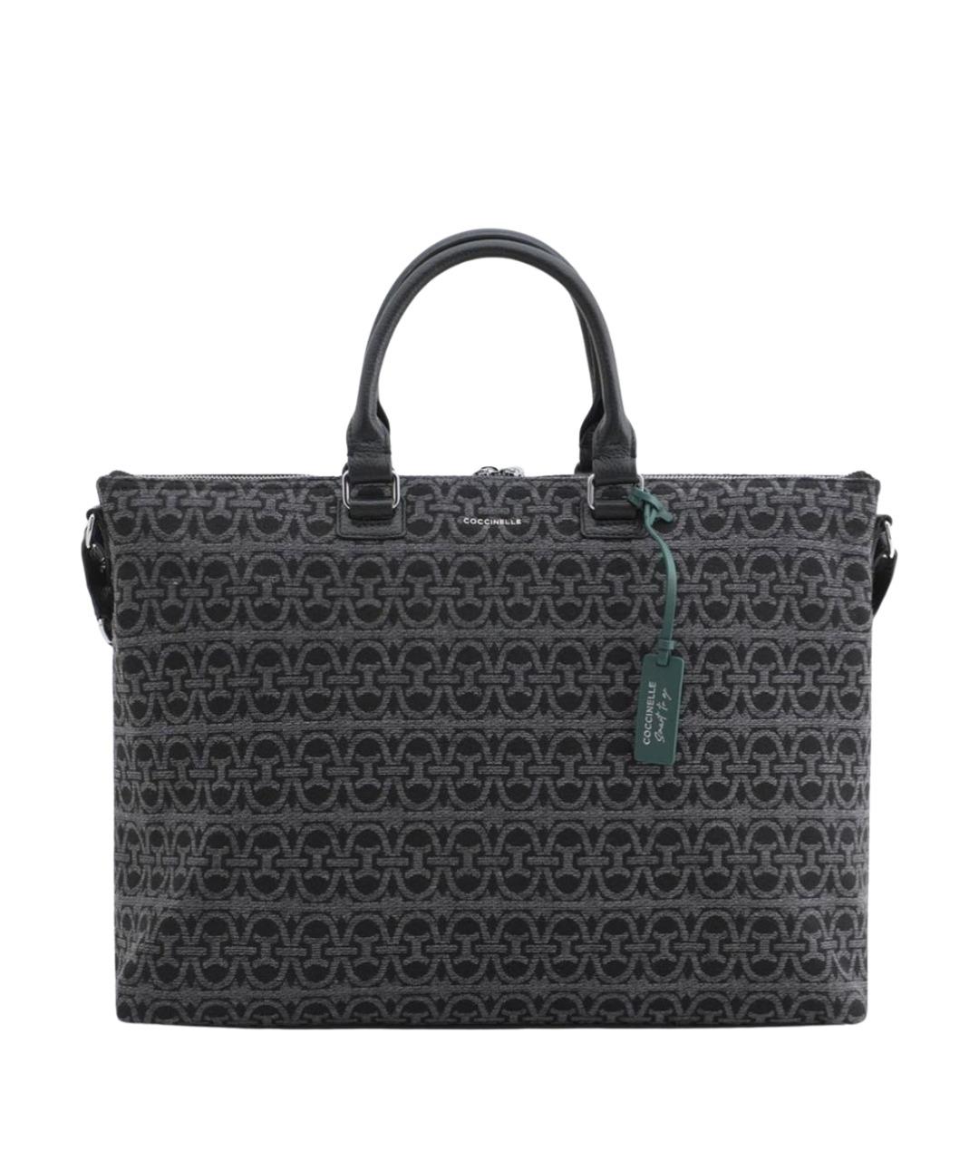 COCCINELLE Черная сумка тоут, фото 1
