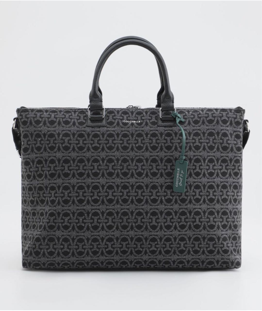 COCCINELLE Черная сумка тоут, фото 5